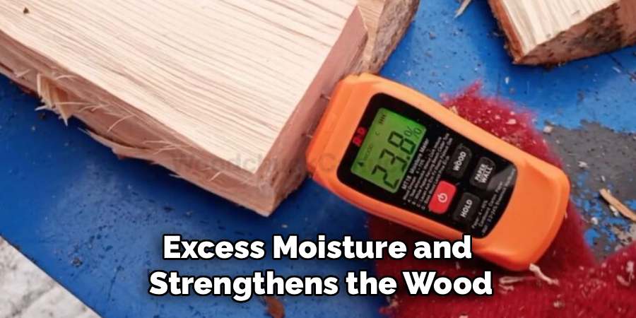Excess Moisture and 
Strengthens the Wood