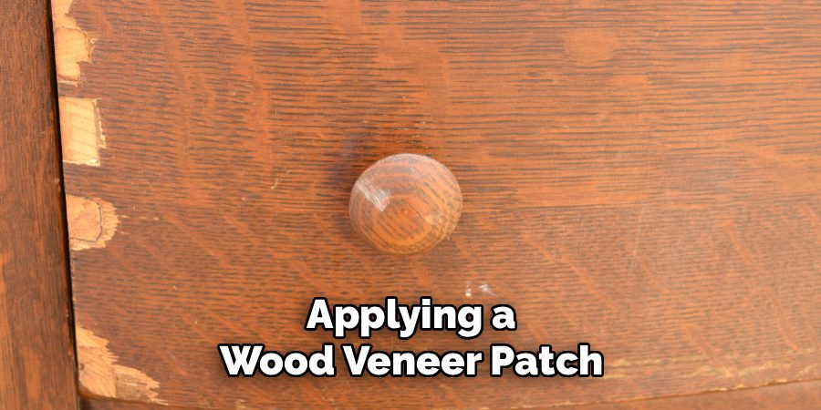 applying a wood veneer patch
